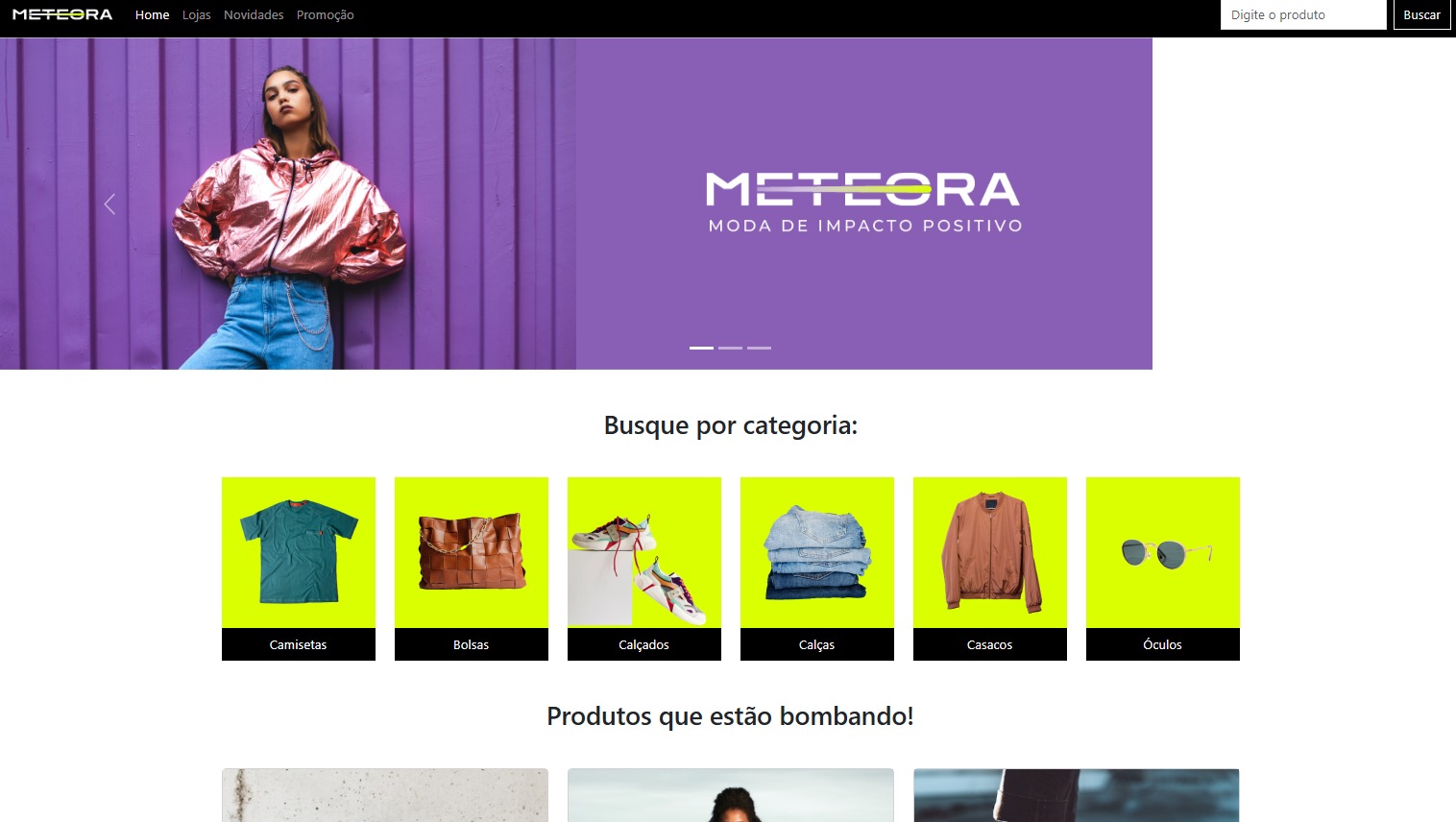 Preview da Loja Meteora