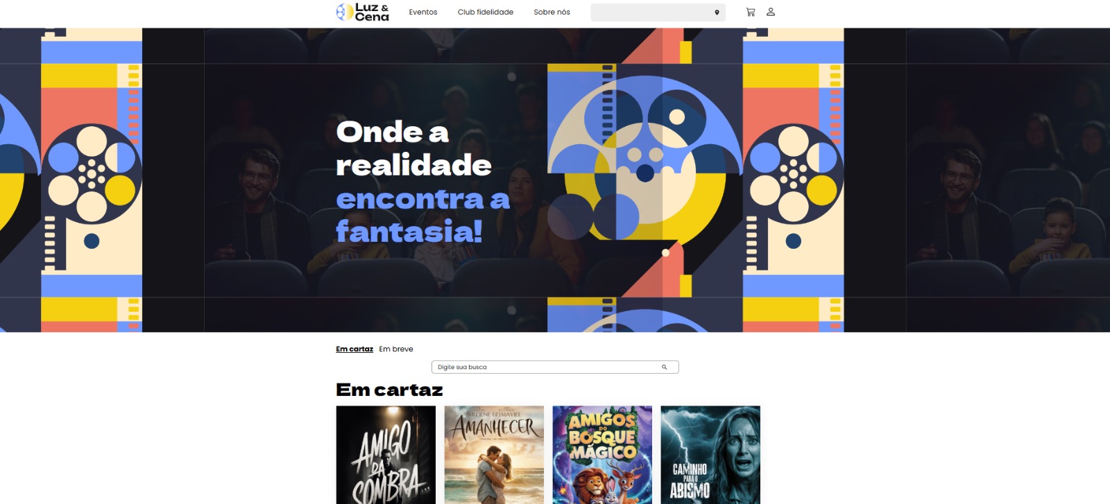 Preview do website Luz e Cena