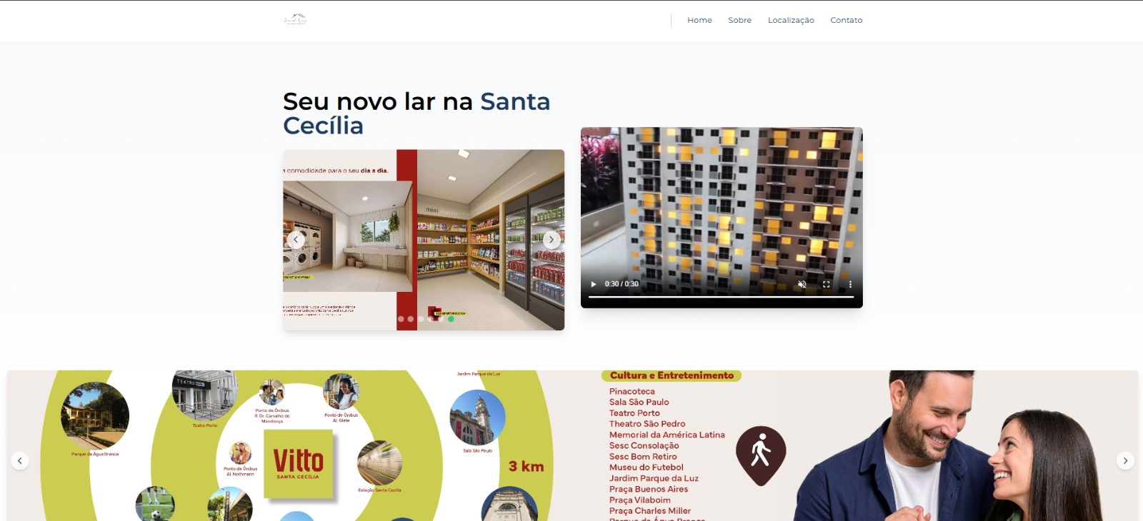 Preview da Landing Page Imobiliária
